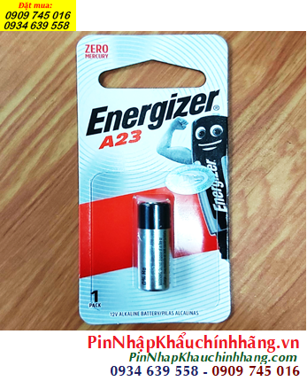 Energizer A23, Pin Remote 12v Energizer A23 Alkaline chính hãng _Vỉ 1viên